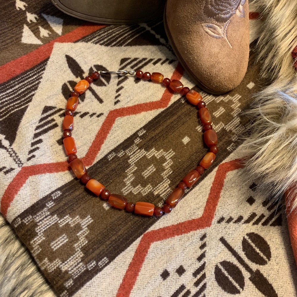 Custom made Amber Stone Necklace